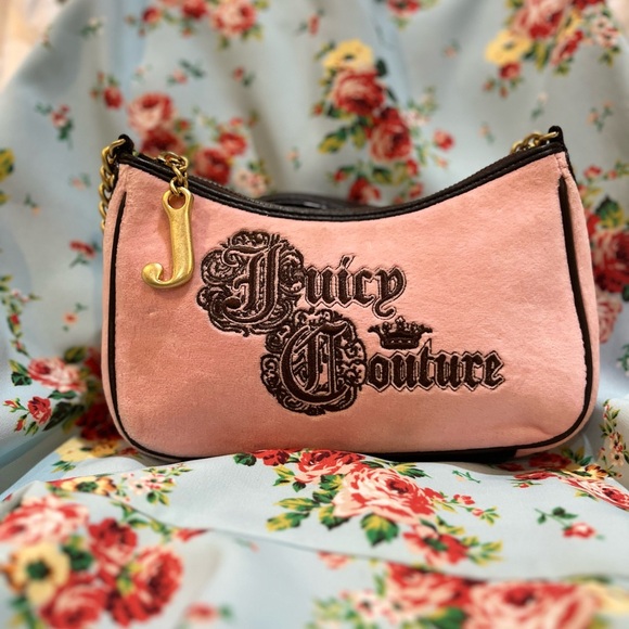 Juicy Couture Y2K Vintage Pink Velour Purse - Picture 4 of 12